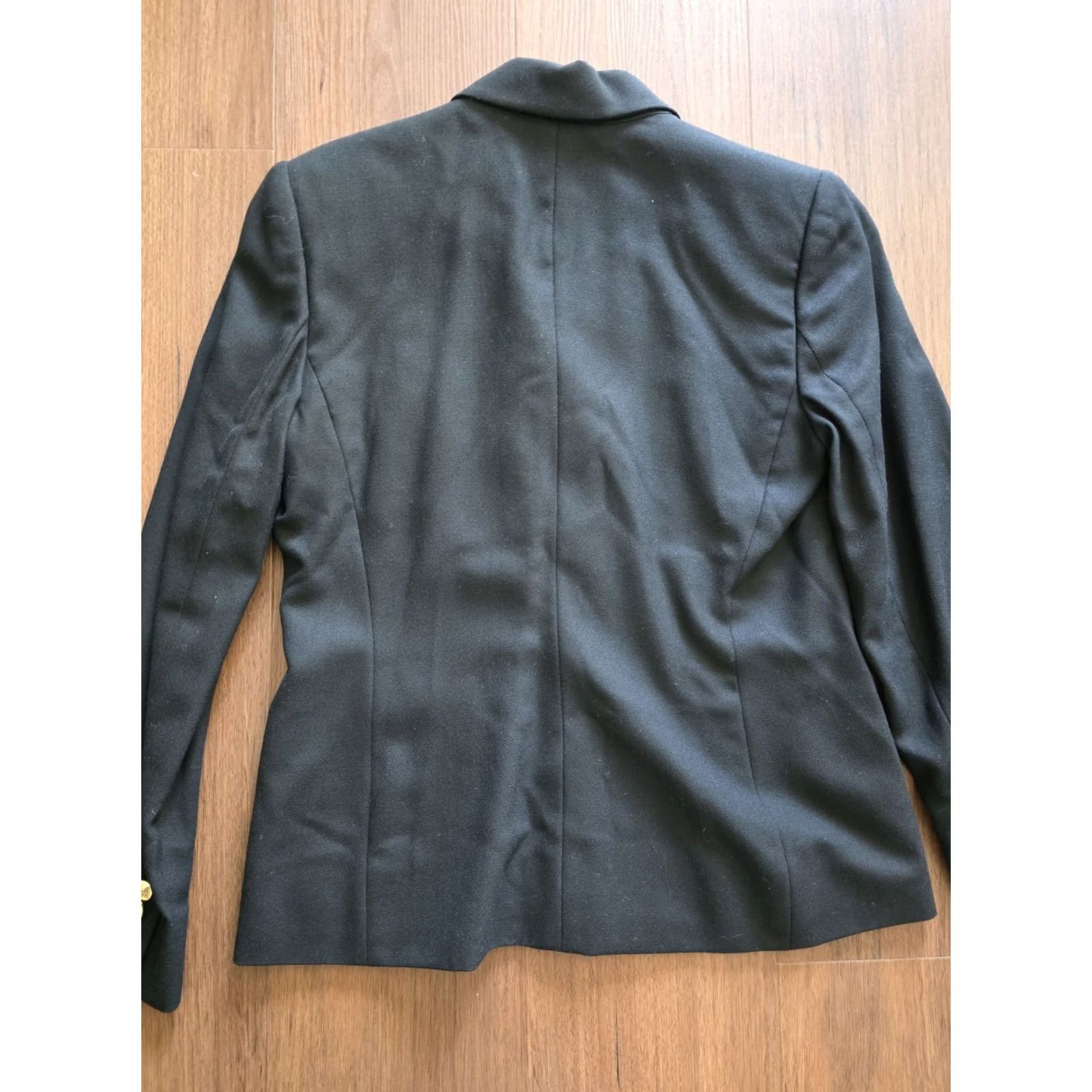 Ralph Lauren Ralph Lauren Blazer Womens Black 6P Business Wool Coat Beaded Patch Lined Button Down Size M / US 6-8 / IT 42-44 - 7 Thumbnail