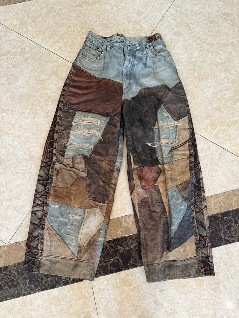 Acne Studios acne studios Print splice to destroy jeans 2504-Nextarrow Size US 28 / EU 44 - 1 Thumbnail