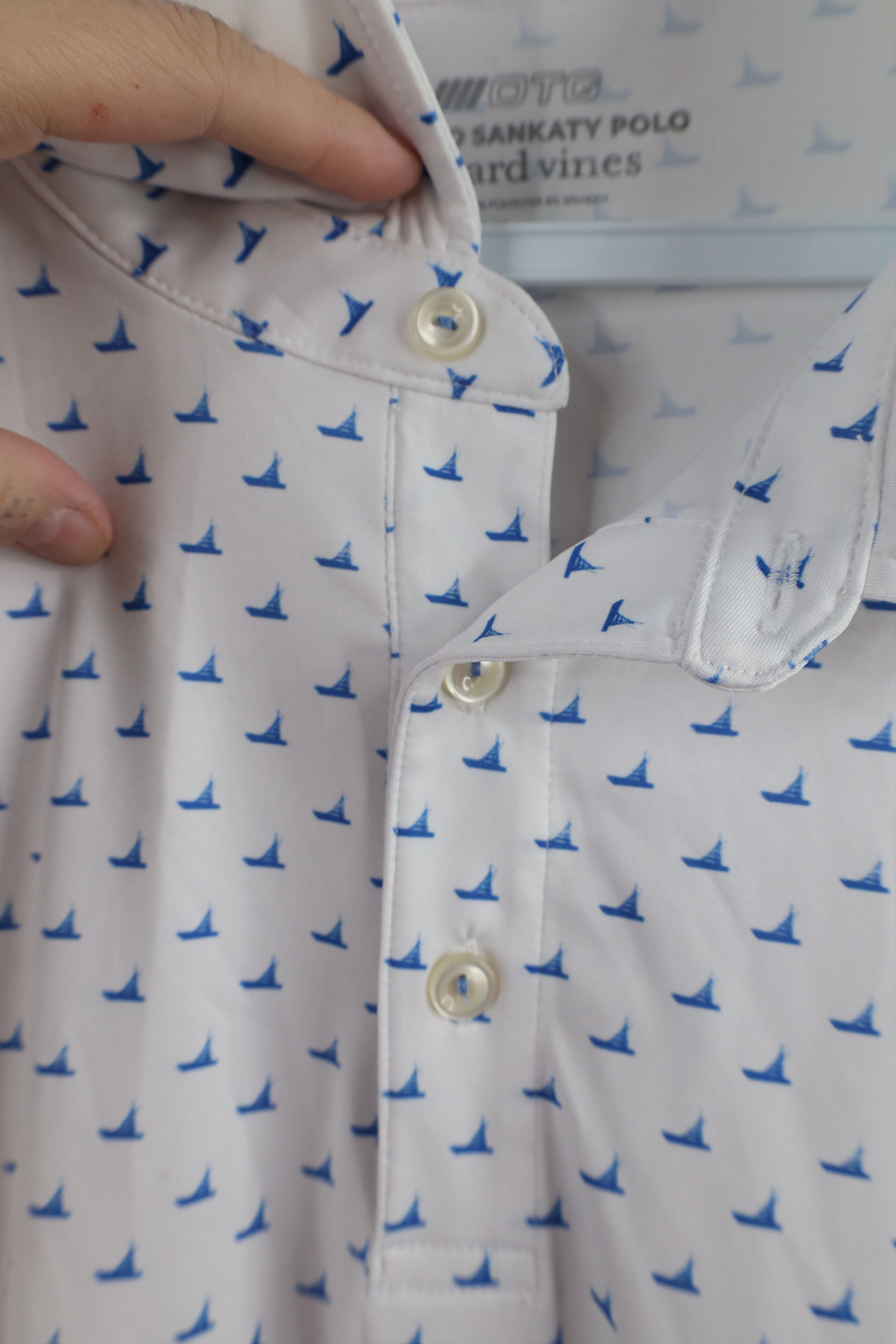 Vineyard Vines × Vintage Vineyard Vines Go Sankaty Sailboat All Over Print Whale Polo Size US XL / EU 56 / 4 - 6 Thumbnail