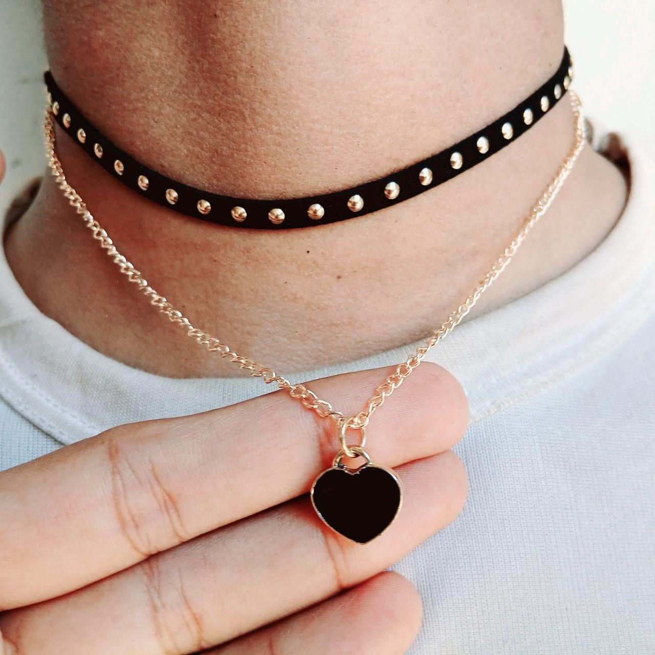 Other Retro Double Layer Metal Chain Pendant Necklace Size ONE SIZE - 3 Thumbnail