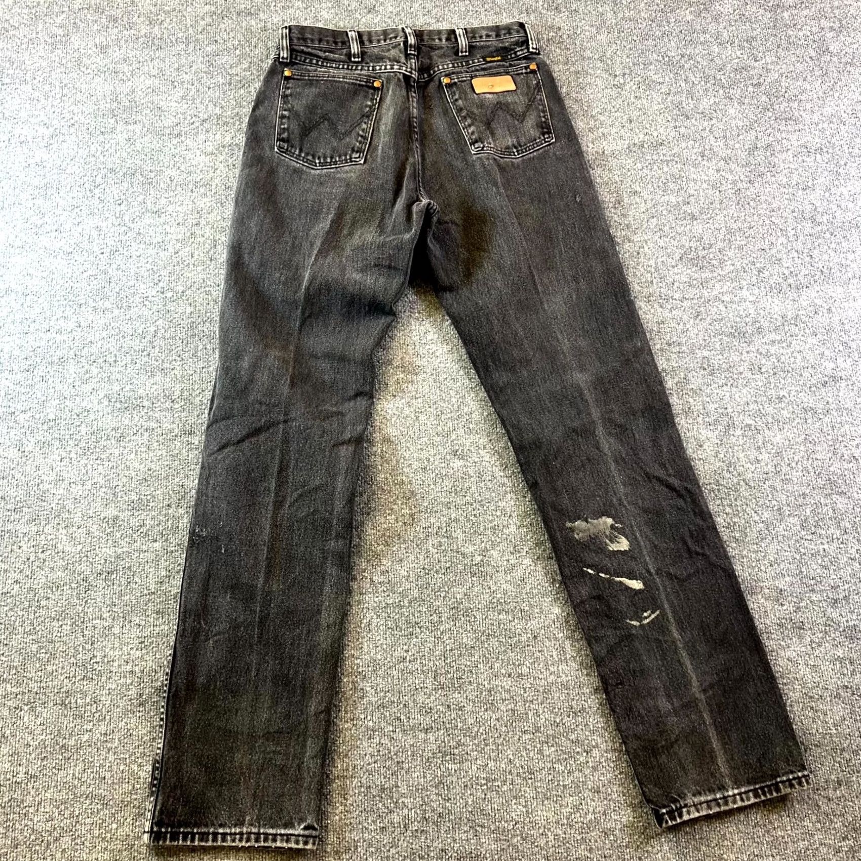 Wrangler Wrangler Cowboy Cut Original Fit Jeans Men's 32x36 Gray Denim Cotton High Rise Jeans Size US 32 / EU 48 - 2 Thumbnail