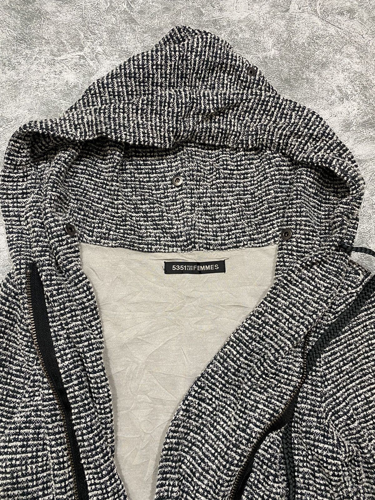 5351 POUR LES HOMMES × If Six Was Nine × Japanese Brand 5351 Pour Les Femmes Knit Double Zip Size S / US 4 / IT 40 - 4 Thumbnail