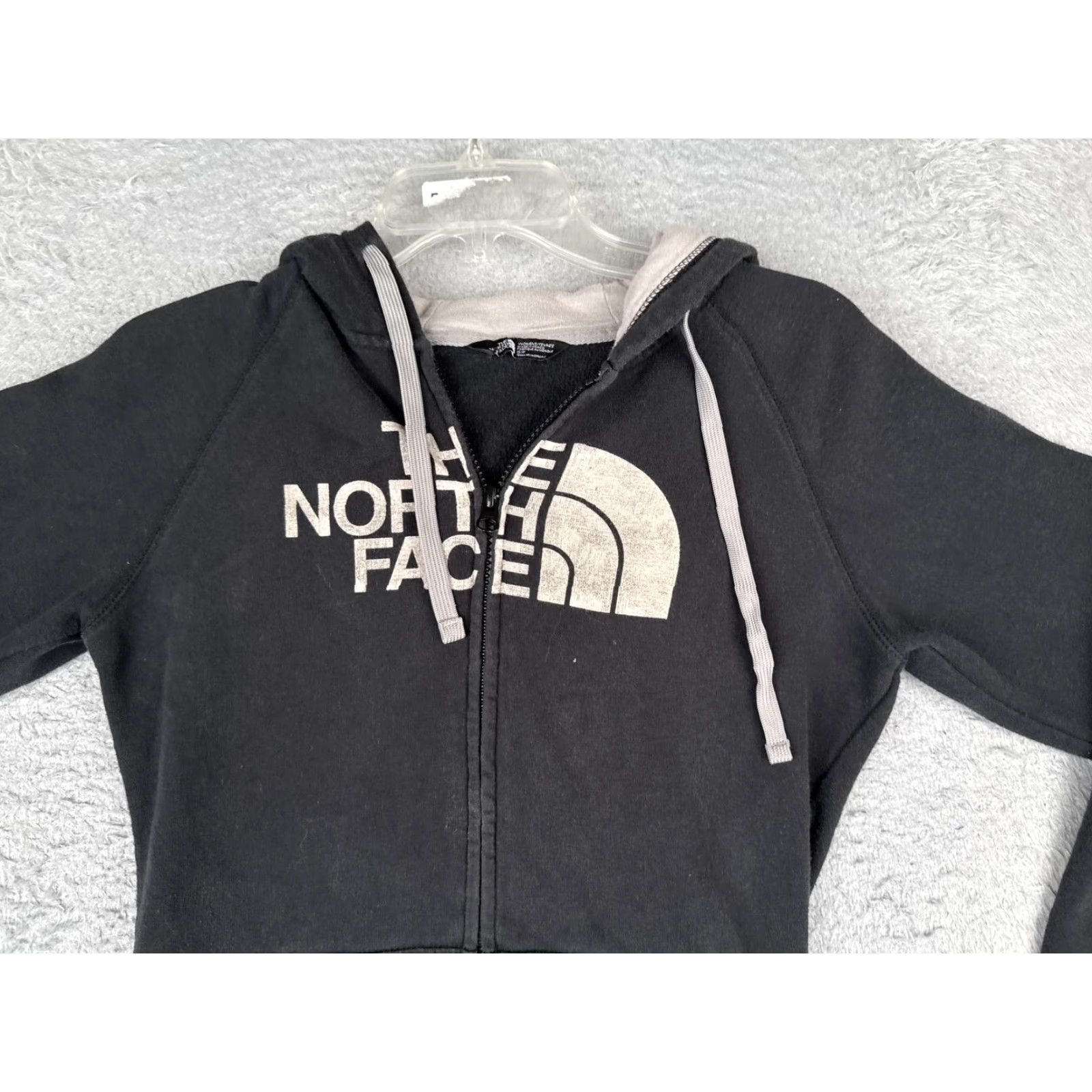 The North Face The North Face Hoodie Womens Small Black Full Zip Logo Fleece Sweatshirt Size S / US 4 / IT 40 - 4 Thumbnail