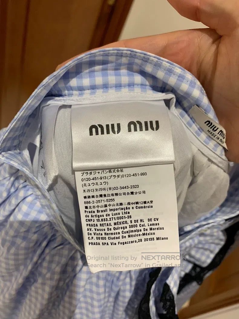 Miu Miu Miu Miu 38 overskirt Size 37" - 9 Thumbnail