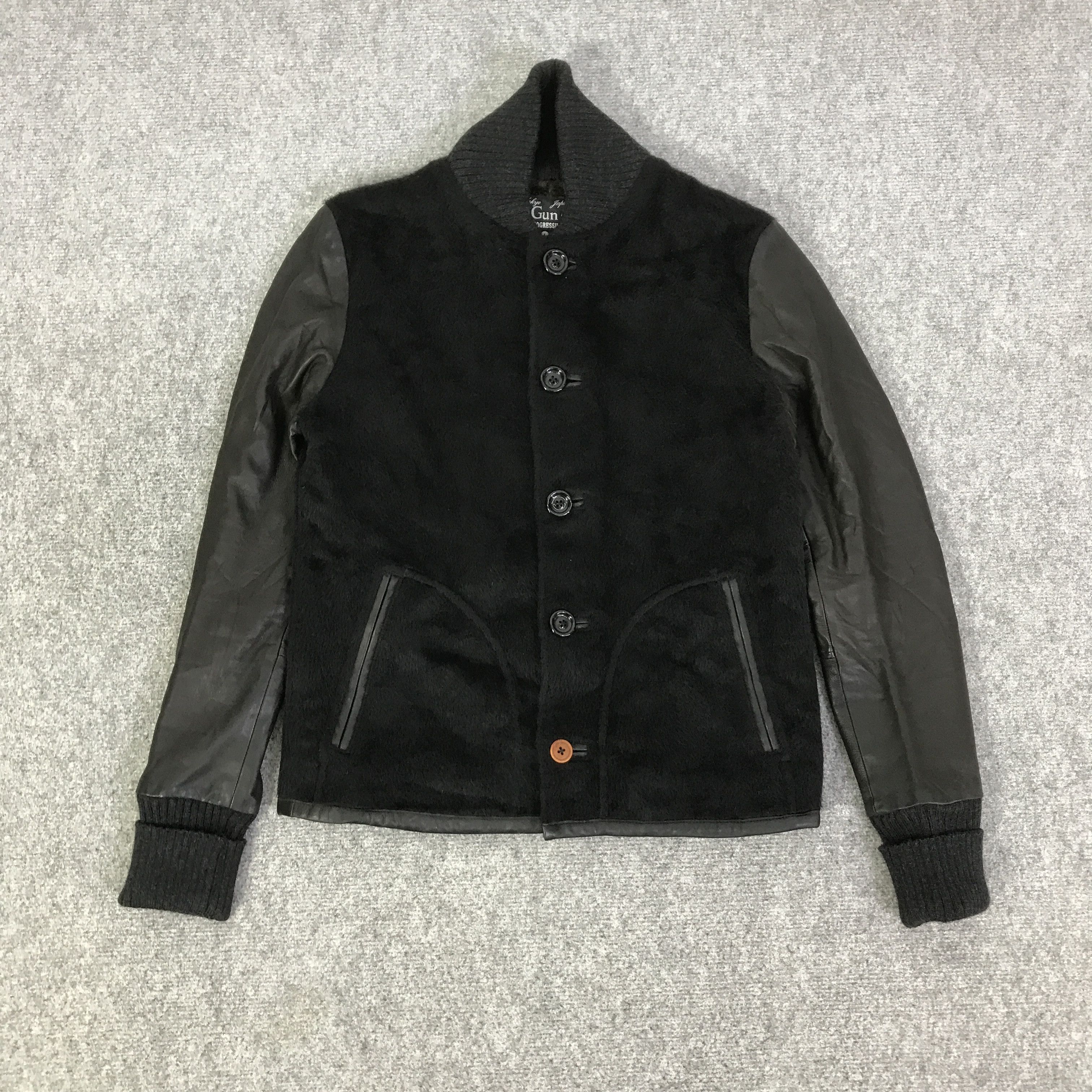 Japanese Brand SLOW GUN AND CO. FUR JACKET SLEEVE LEATHER Size US M / EU 48-50 / 2 - 1 Thumbnail