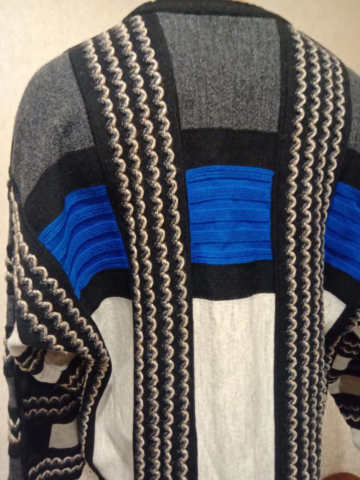 Carlo Colucci VTG Carlo Colucci 3D Knit Wool Sweater Size 50/XL Size US XL / EU 56 / 4 - 2 Thumbnail