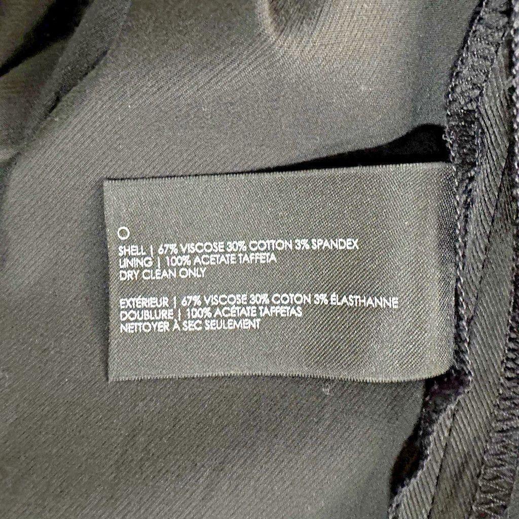 Club Monaco Club Monaco Chic Black Taffeta A Line Dress Faux Wrap Size 8 Size M / US 6-8 / IT 42-44 - 15 Thumbnail
