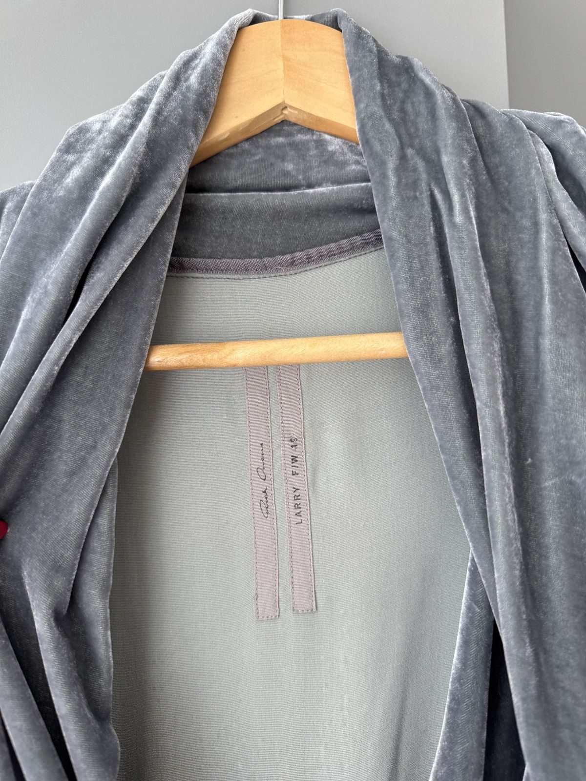 Rick Owens Last Size Rick Owens Velvet Wrap Silk Blend Midi Dress Size S / US 4 / IT 40 - 2 Thumbnail