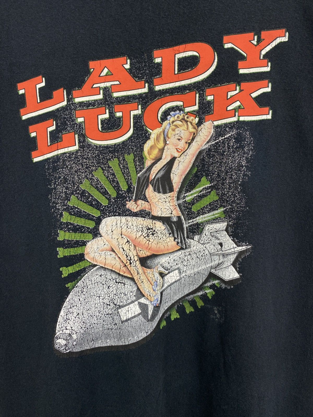 Japanese Brand × Vintage 🇺🇸 Vintage 90s Lady Luck single stitch t-shirt rare retro Y2K Size US XL / EU 56 / 4 - 4 Thumbnail