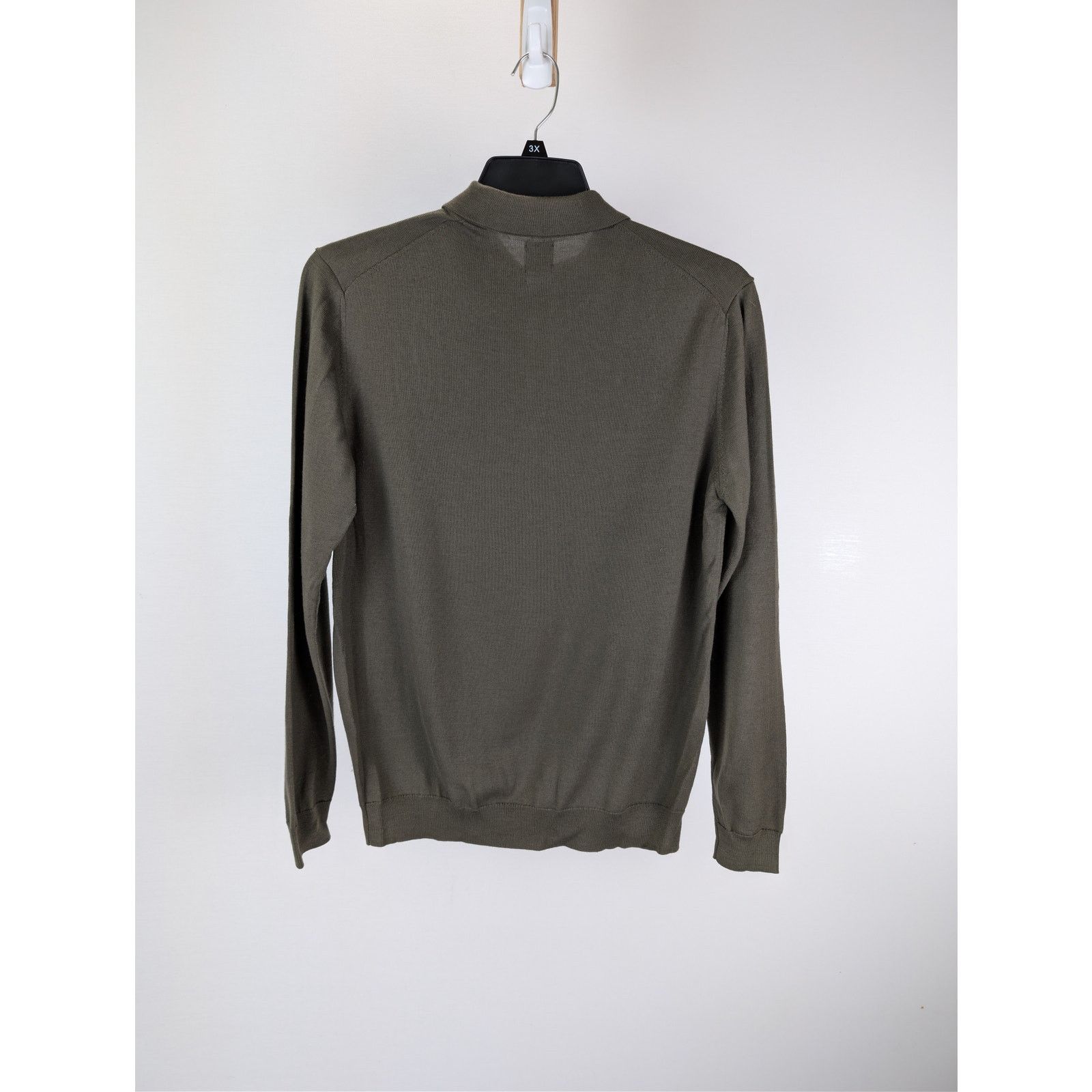 Boggi o1rshd1 CC20 Long Sleeve Knitwear Polo Shirt in Dark Brown Size US M / EU 48-50 / 2 - 9 Thumbnail