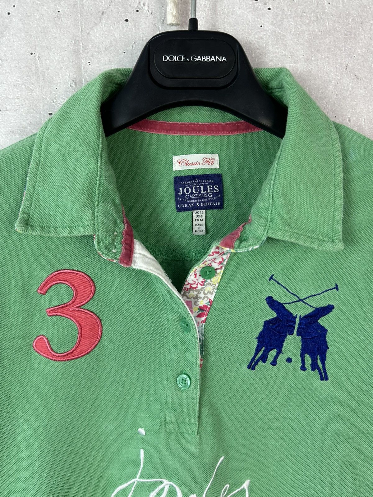 Polo Ralph Lauren Vintage Joules Green Cotton Short Sleeve Polo Size M / US 6-8 / IT 42-44 - 5 Thumbnail