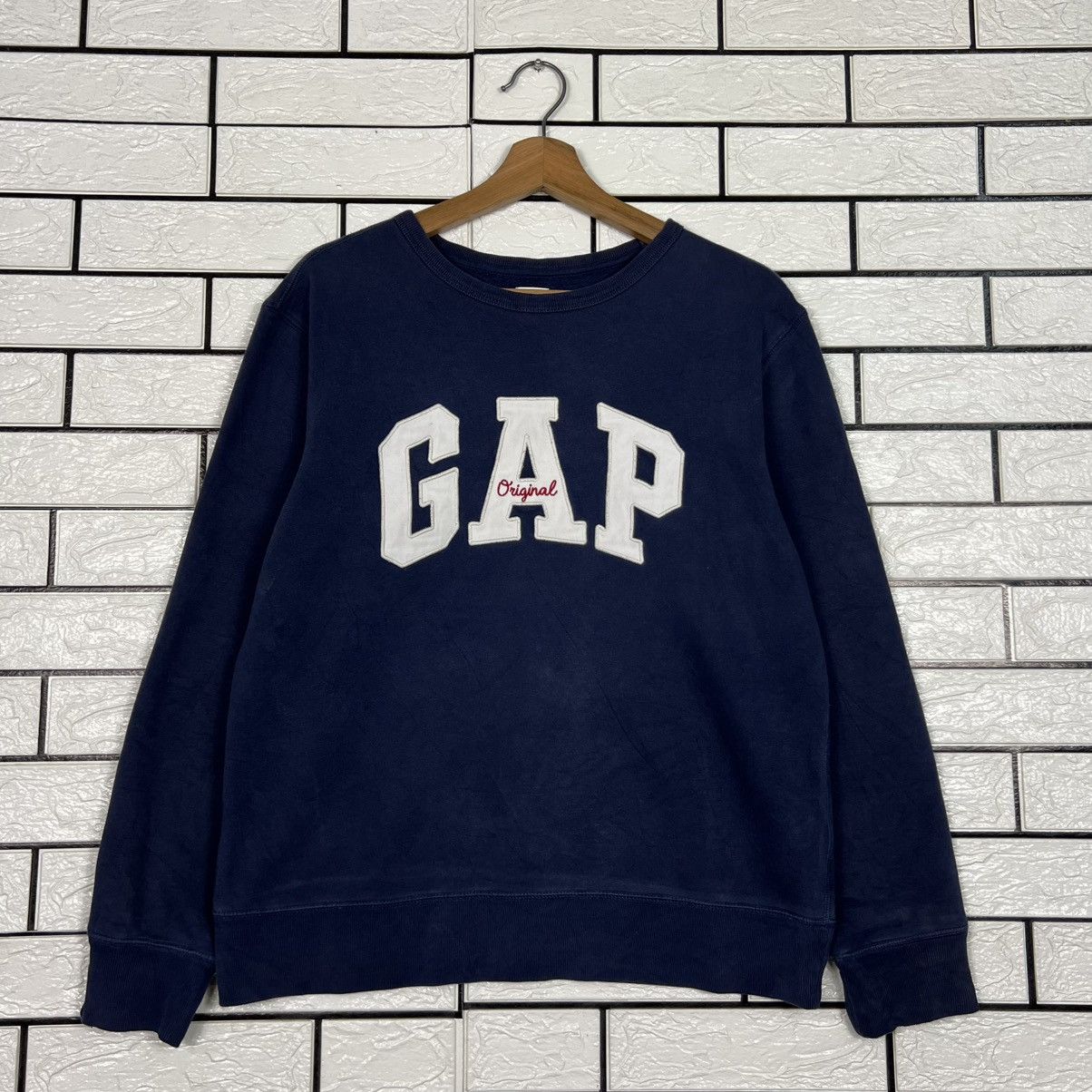 Gap GAP Spellout Big Logo Crewneck Sweatshirt #4224-C192 Size US S / EU 44-46 / 1 - 1 Thumbnail