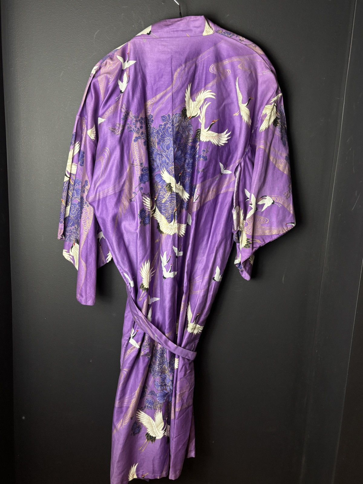 Vintage Japanese Vintage Robe Bath Sleep Kimono Made in Japan 1970s Size L / US 10 / IT 46 - 10 Thumbnail