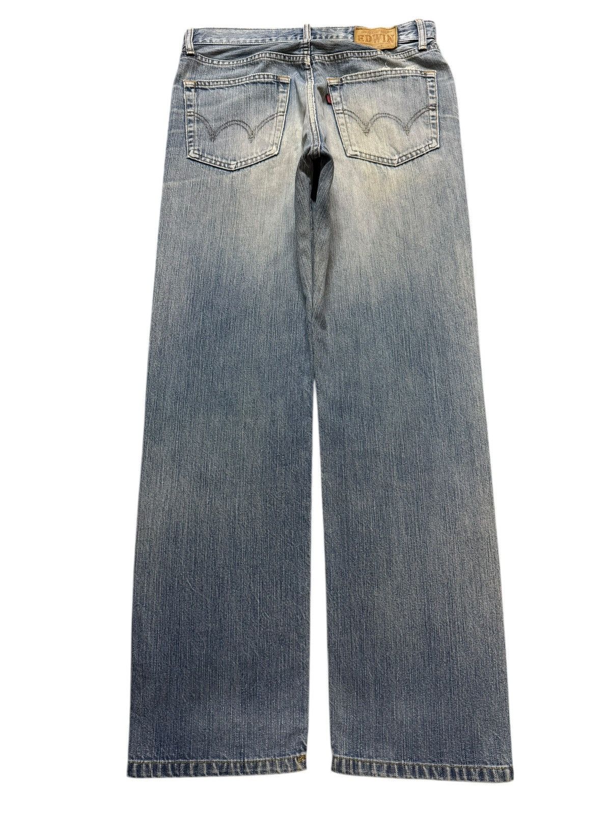 Edwin Vintage 90s Japan Edwin 503 Blue Faded Wash Straight Leg Size US 30 / EU 46 - 2 Thumbnail