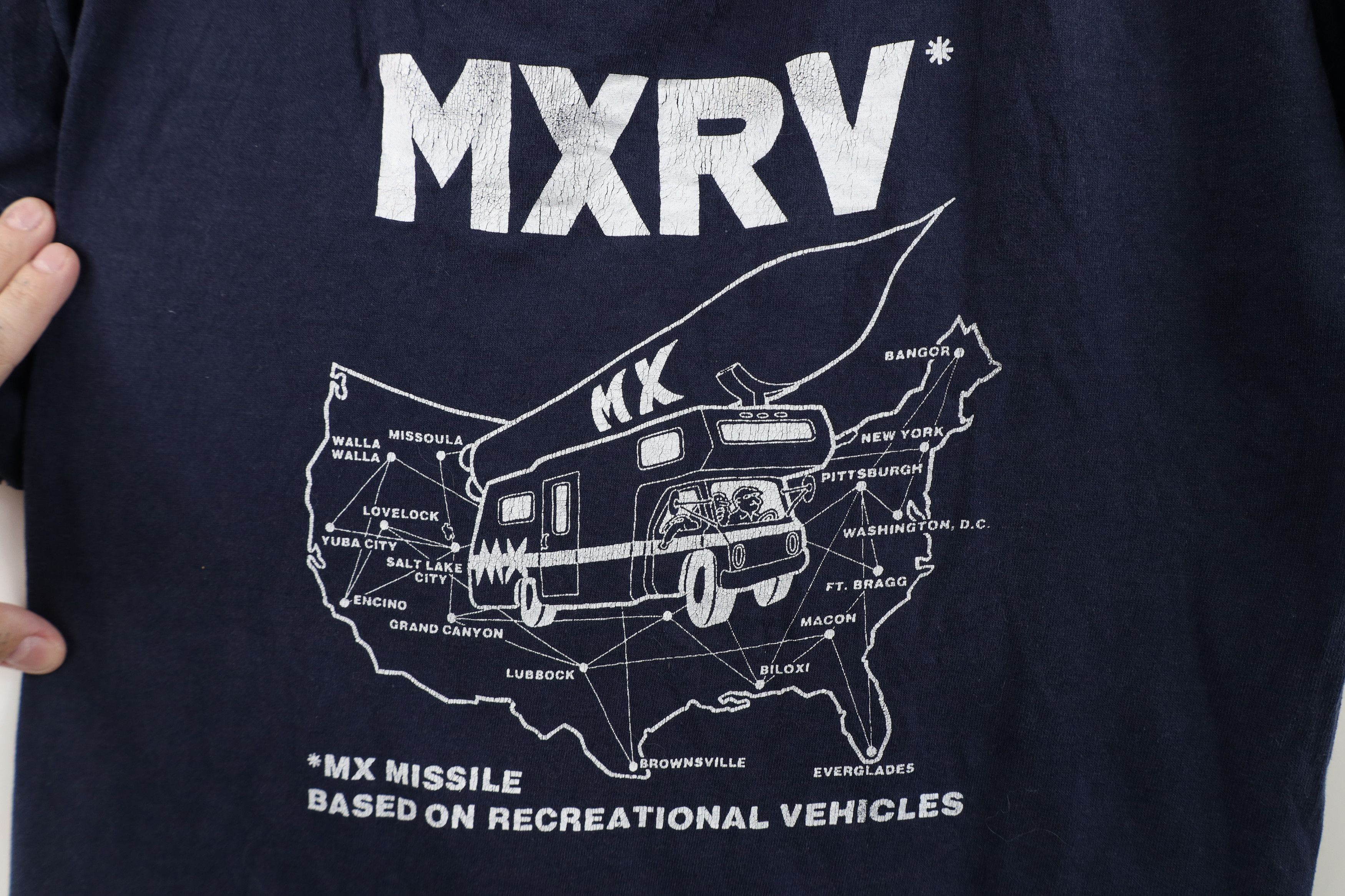 Vintage Vintage 70s 80s MX Missile Recreational Vehicle T-Shirt USA Size US L / EU 52-54 / 3 - 4 Thumbnail