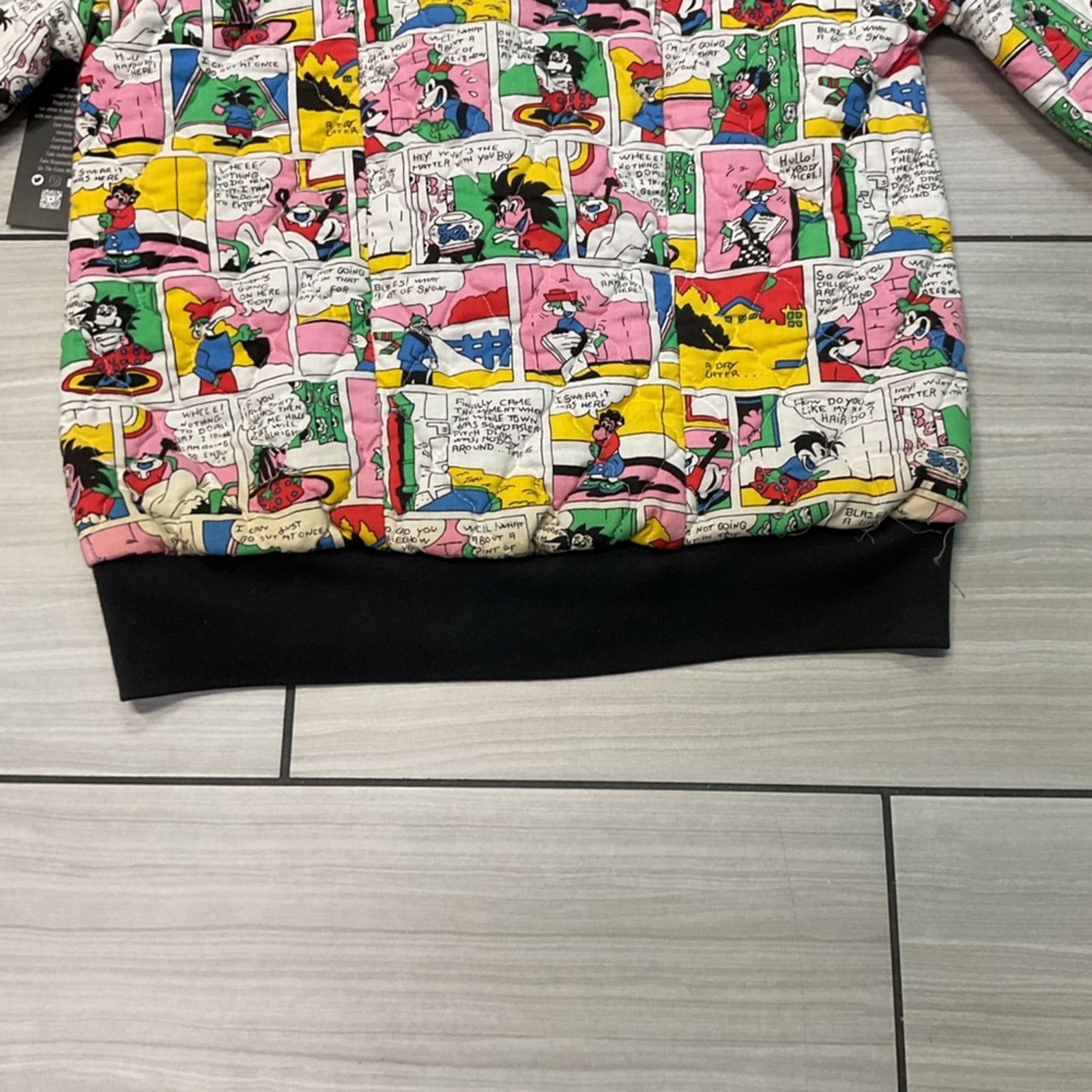 Vintage Vintage Comic Quilted Jacket Size US L / EU 52-54 / 3 - 4 Thumbnail