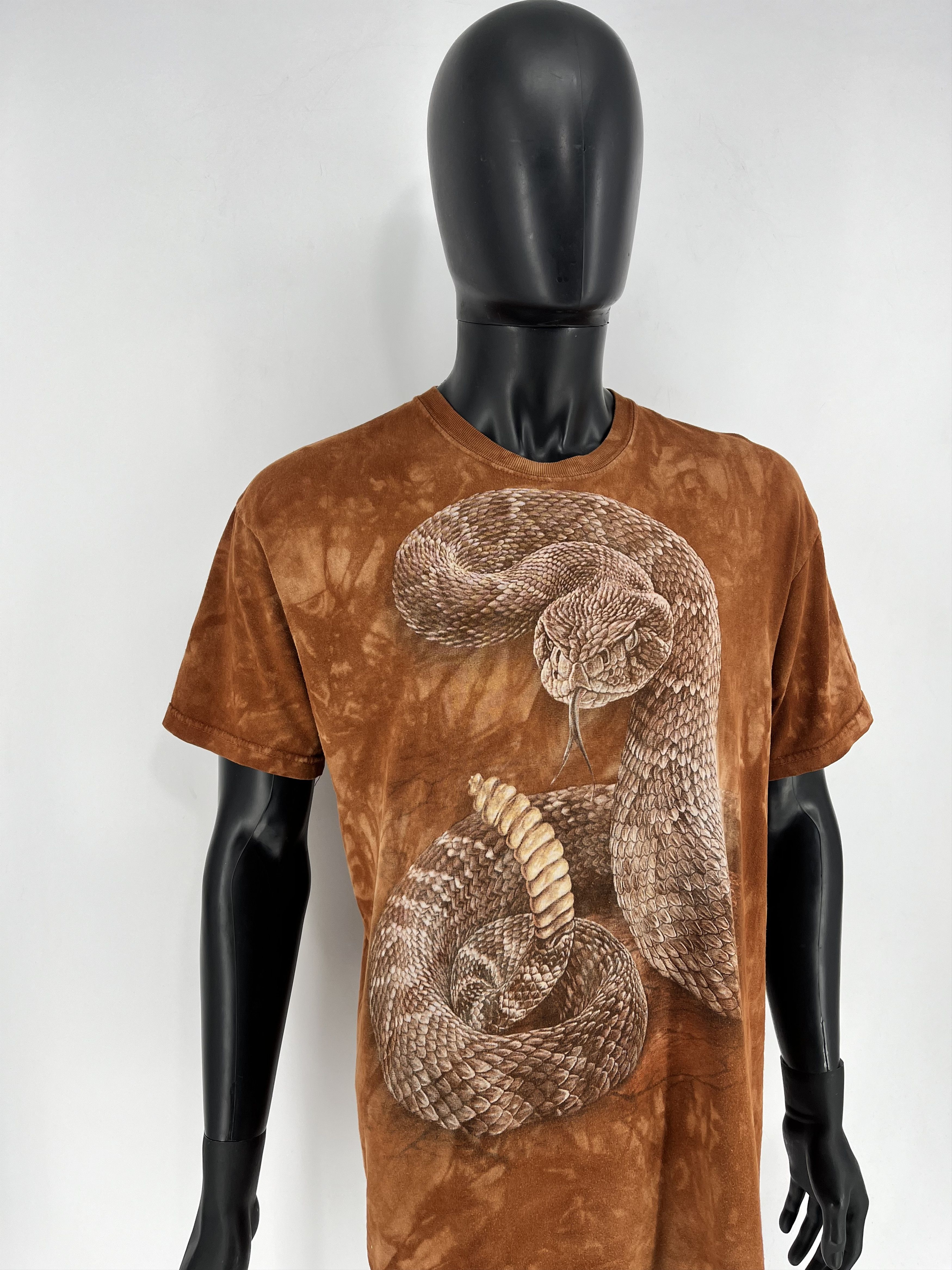 The Mountain × Vintage Y2K The Mountain Rattle Snake Graphic tee 00s orange tiedye Size US L / EU 52-54 / 3 - 3 Thumbnail