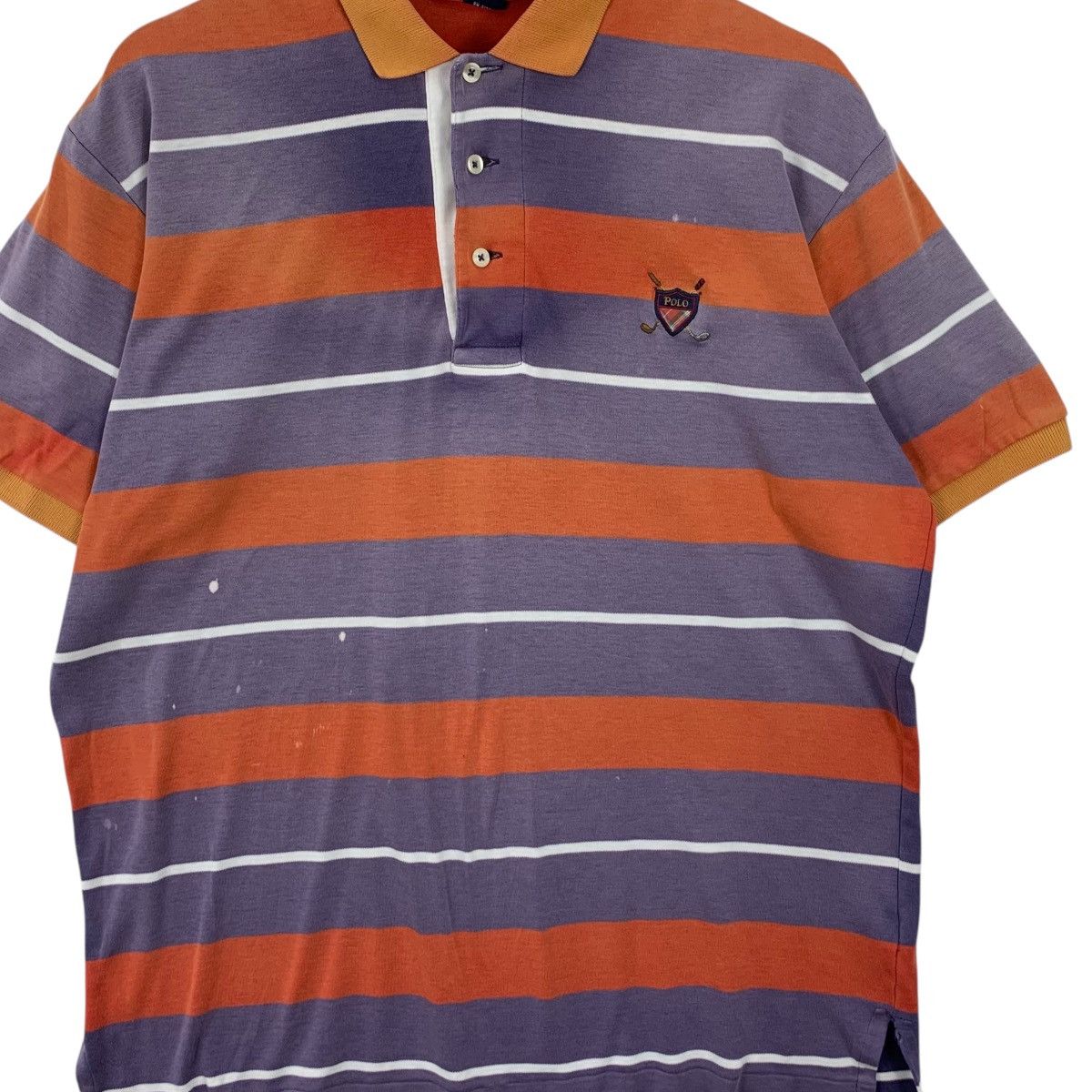 Polo Ralph Lauren Vintage 90’ POLO RALPH LAUREN Natural Sun Faded Tee Shirt Size US M / EU 48-50 / 2 - 3 Thumbnail