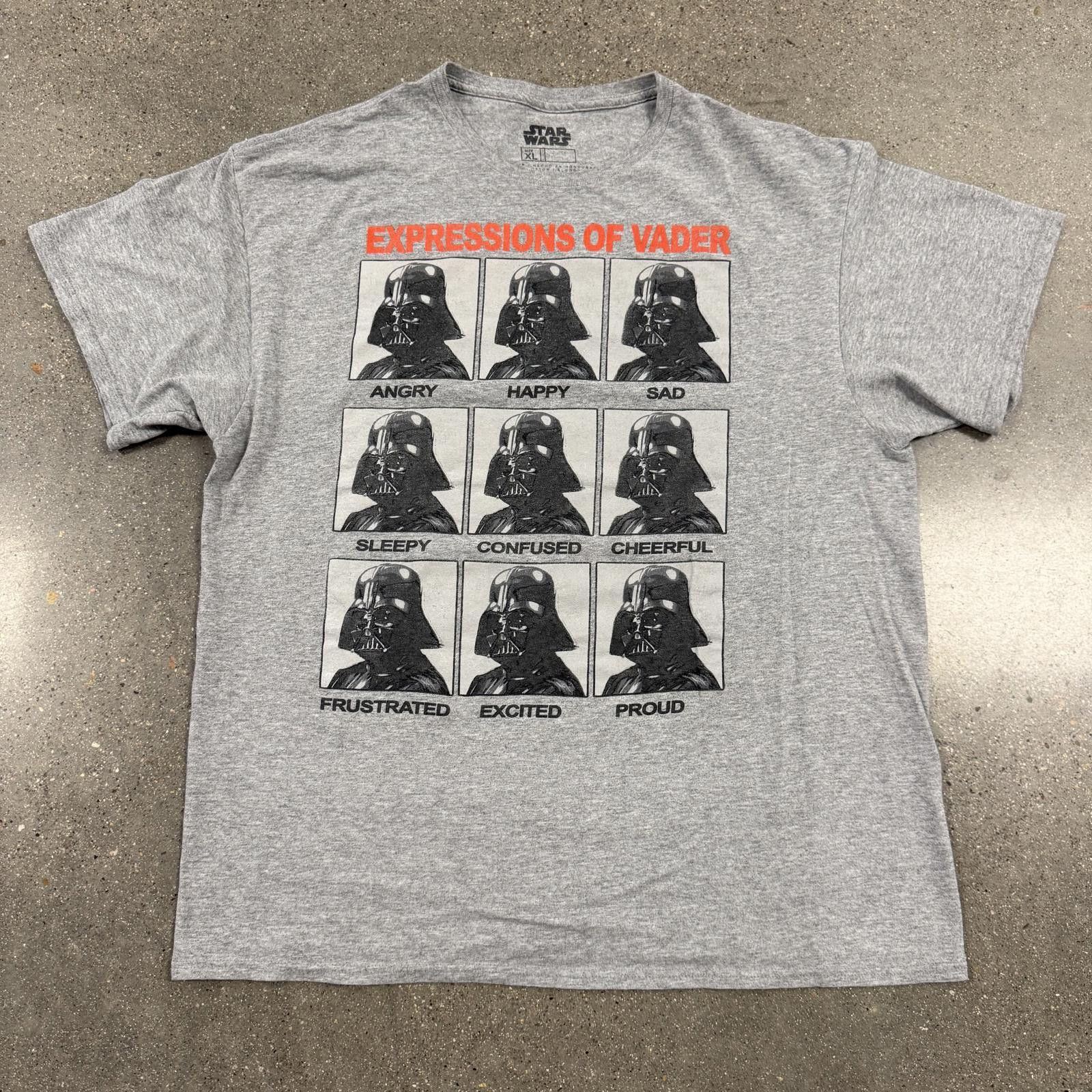 Star Wars Star Wars Expressions of Vader T-Shirt Gray - XL Size US XL / EU 56 / 4 - 1 Thumbnail