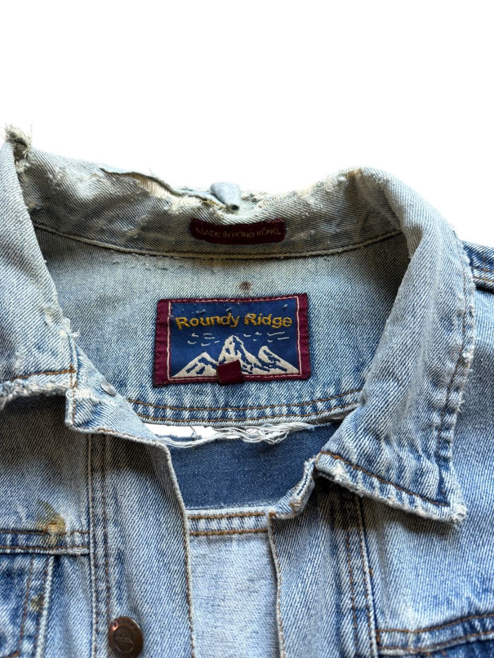 Other VERY RARE VINTAGE DENIM JACKET Size US L / EU 52-54 / 3 - 2 Thumbnail