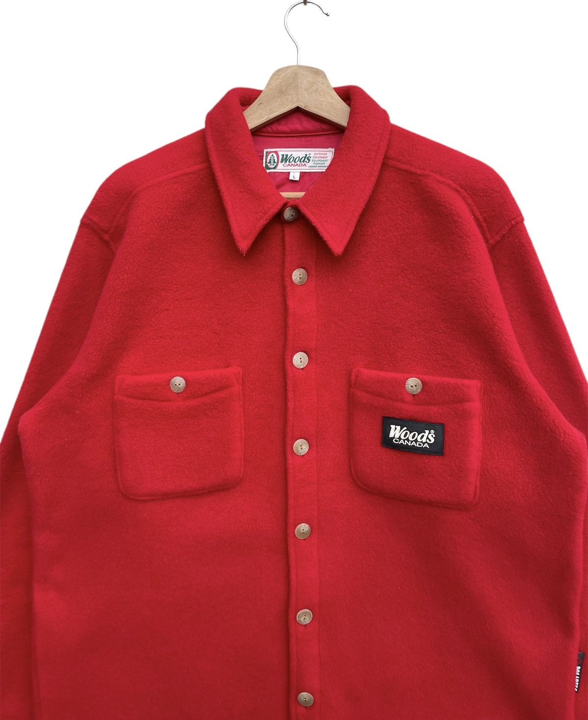 Vintage 🔥Accept Binding Offer🔥 Woods Canada Fleece Wool Jacket Size US L / EU 52-54 / 3 - 4 Thumbnail