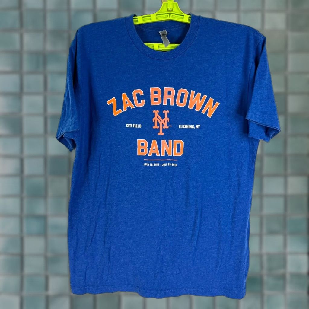 Vintage Zac Brown Band 2018 Tour T Shirt Womens SZ M Blue Bella Canvas Tag Size M / US 6-8 / IT 42-44 - 1 Thumbnail