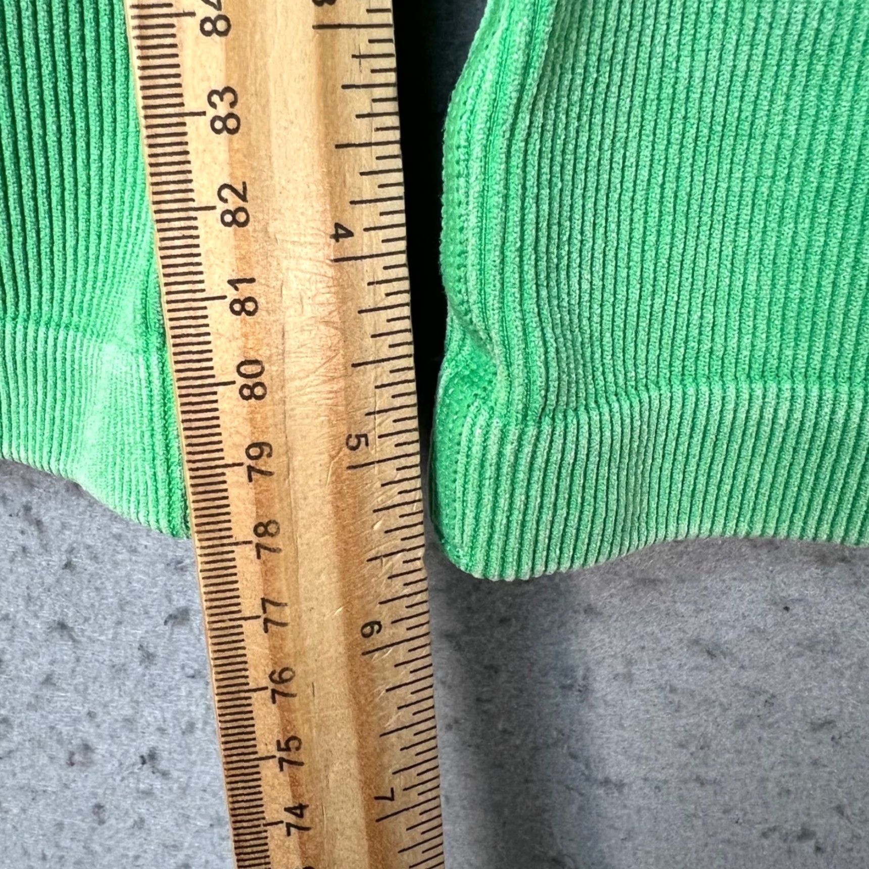 Vintage Joylab Green Ribbed High-Waisted Biker Shorts Womens XS Athletic Gym Shirt? Size 26" / US 2 / IT 38 - 6 Thumbnail