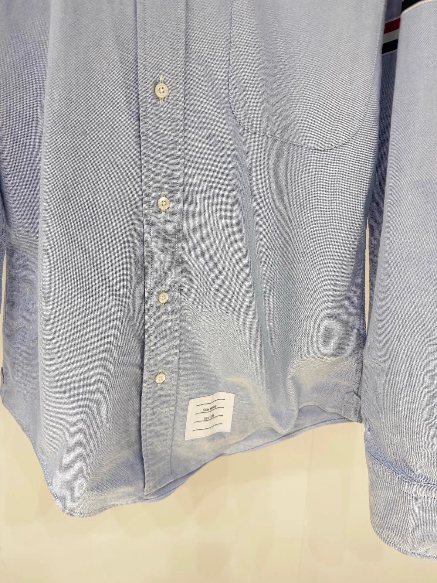 Thom Browne Thom Browne Classic Blue Oxford Shirt 99 New Size 1 Size US S / EU 44-46 / 1 - 2 Thumbnail