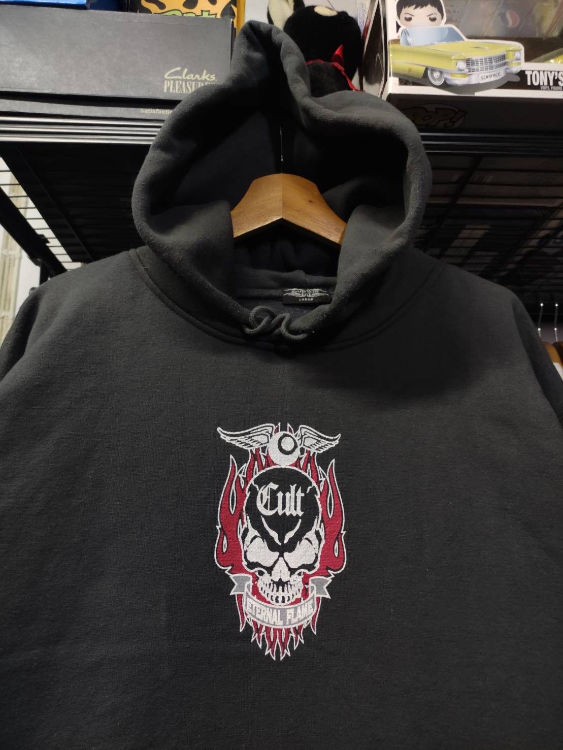 Vintage Vtg 00's Cult " Eternal Flame " Hoodie Size US L / EU 52-54 / 3 - 1 Thumbnail