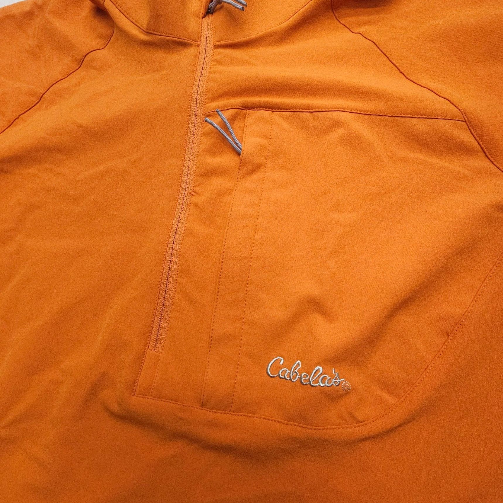 Vintage Cabela's Windbreaker Jacket Mens Large Orange Lightweigh t Softshell Zip Up Casual Outdoor Hiking Size US L / EU 52-54 / 3 - 2 Thumbnail