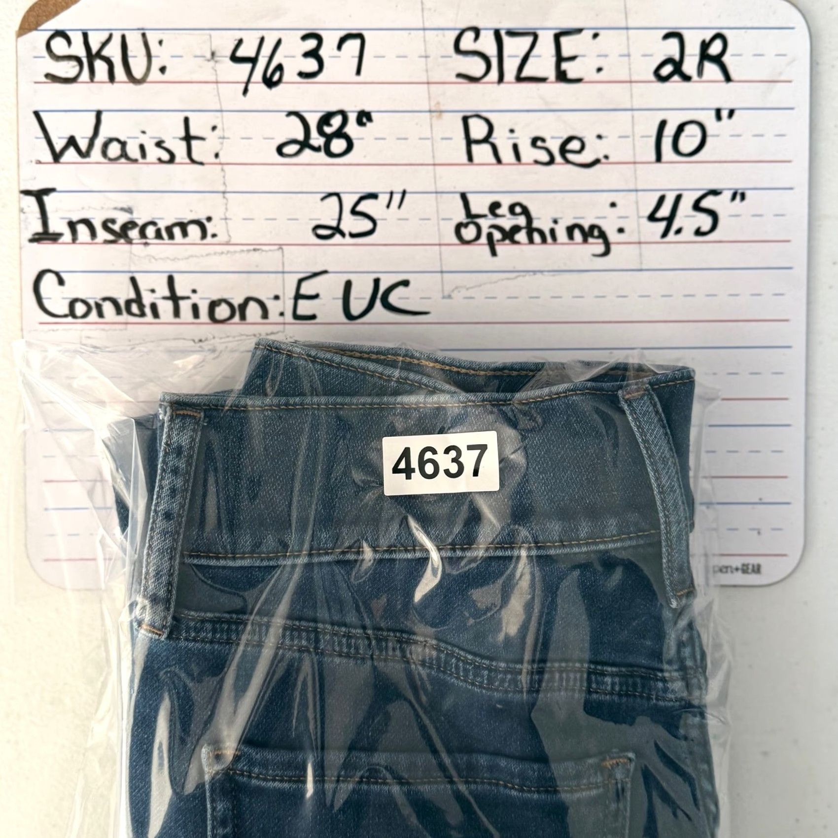 Express Express Jeans Cropped Skinny Denim Dark Wash Mid Rise 2 Jeans Women Slim Stretch Ankle EUC Size 26" / US 2 / IT 38 - 8 Thumbnail