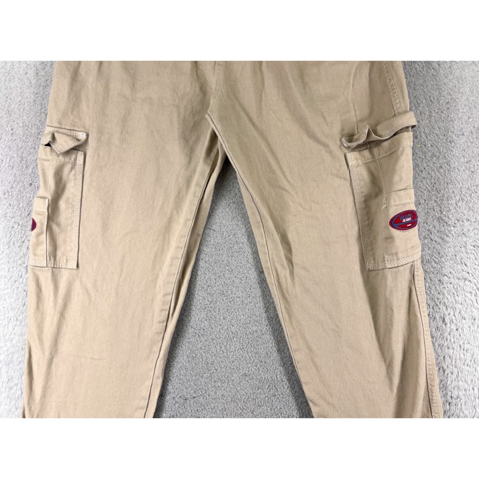 Vintage Wake Jeans Women's Jeans 26 Beige Pleated Wide Leg Relaxed Fit Distressed 90s Size 26" / US 2 / IT 38 - 3 Thumbnail
