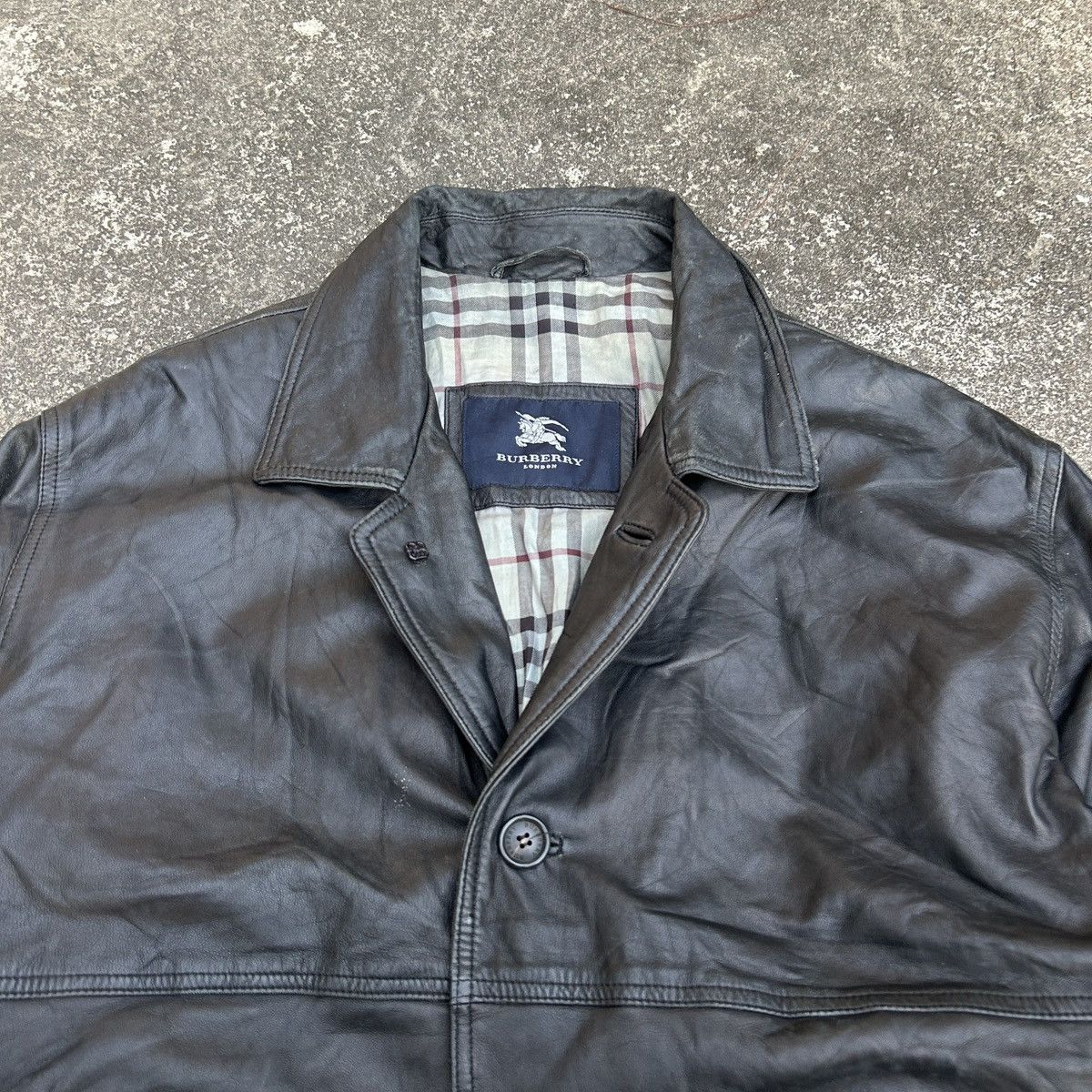 Burberry Vintage Burberry London Leather Jacket Size US M / EU 48-50 / 2 - 4 Thumbnail