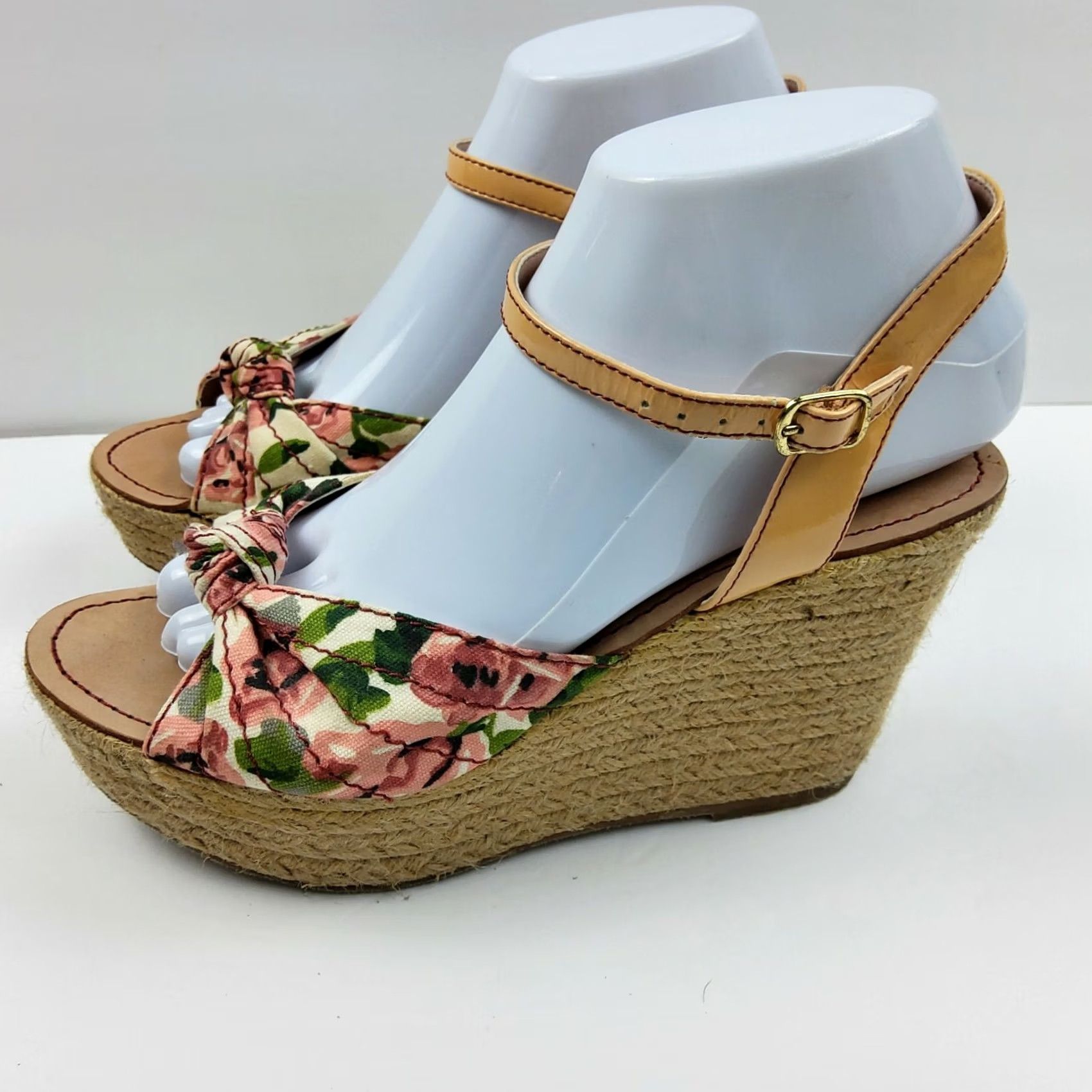 Betsey Johnson Betsey Johnson Pattty Jute Wedges Platform Sandals Floral Size 7M Multicolor Women Shoes Size US 7 / IT 37 - 4 Thumbnail