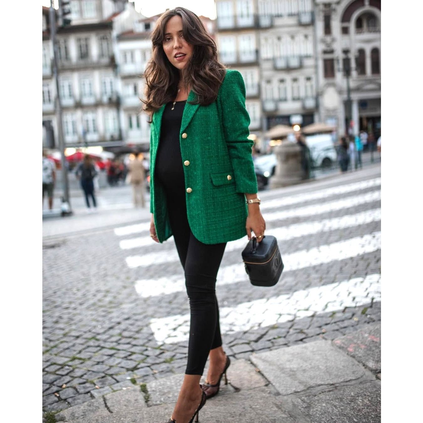 Zara ZARA BLOGGER FAVE!!! Blazer with Contrast Buttons NWT Size S / US 4 / IT 40 - 18 Thumbnail