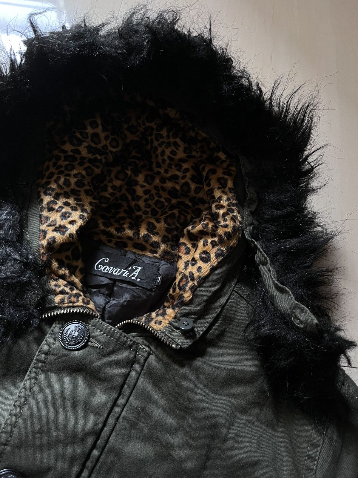 Japanese Brand Cavaria Fur Hoodie Studded IfSixwarnine Style Size US L / EU 52-54 / 3 - 6 Thumbnail