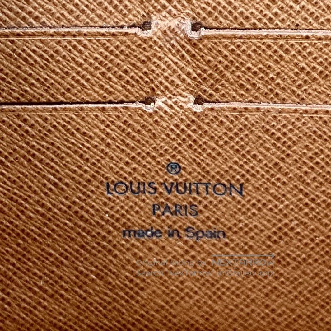 Louis Vuitton Louis Vuitton Dark Brown Logo Monogram Full Print Wallet| Size ONE SIZE - 7 Thumbnail