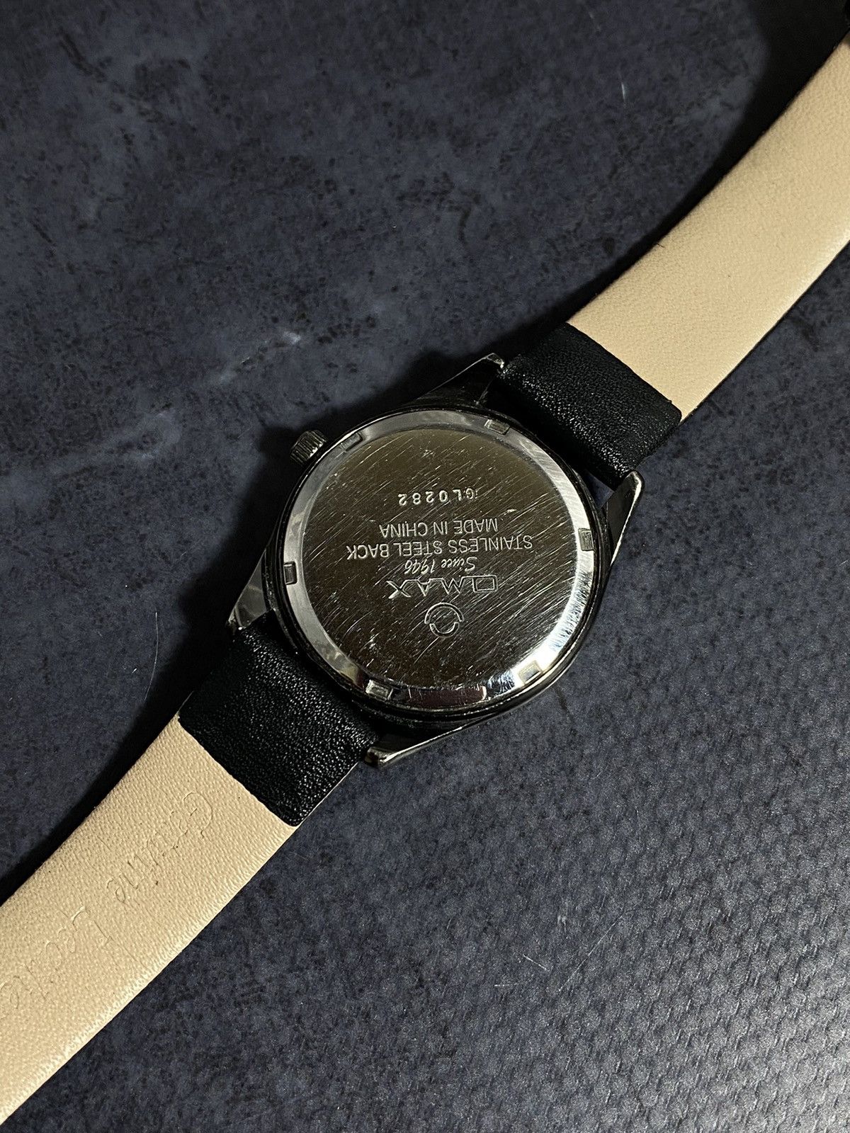Vintage Omax Quartz Watch Japan Movement Black Dial Crystals Size ONE SIZE - 13 Thumbnail