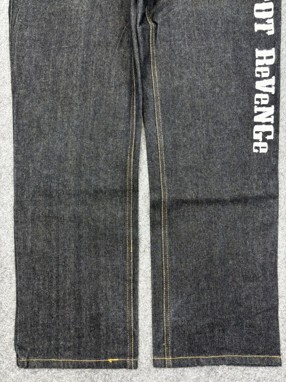 Japanese Brand SEX POT ReVeNGe Japan Punk Spell Out Logo Denim F741 Size US 32 / EU 48 - 8 Thumbnail