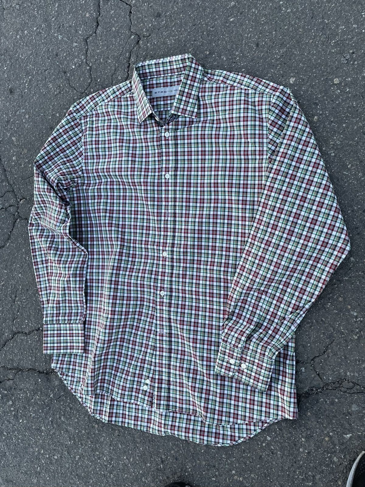Etro Etro 43 Spa Button Up Stripped Shirt Long Sleeve Italy Size US L / EU 52-54 / 3 - 4 Thumbnail