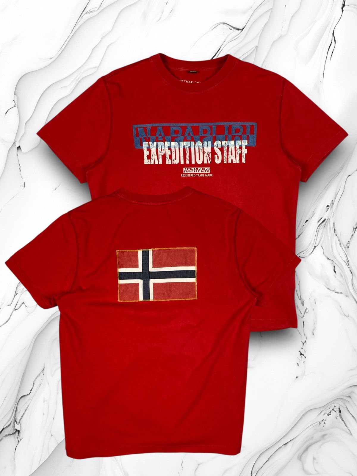 Napapijri Napapijri Expedition Outdoor Gorpcore Doable Logo T Shirt Size US XL / EU 56 / 4 - 1 Thumbnail