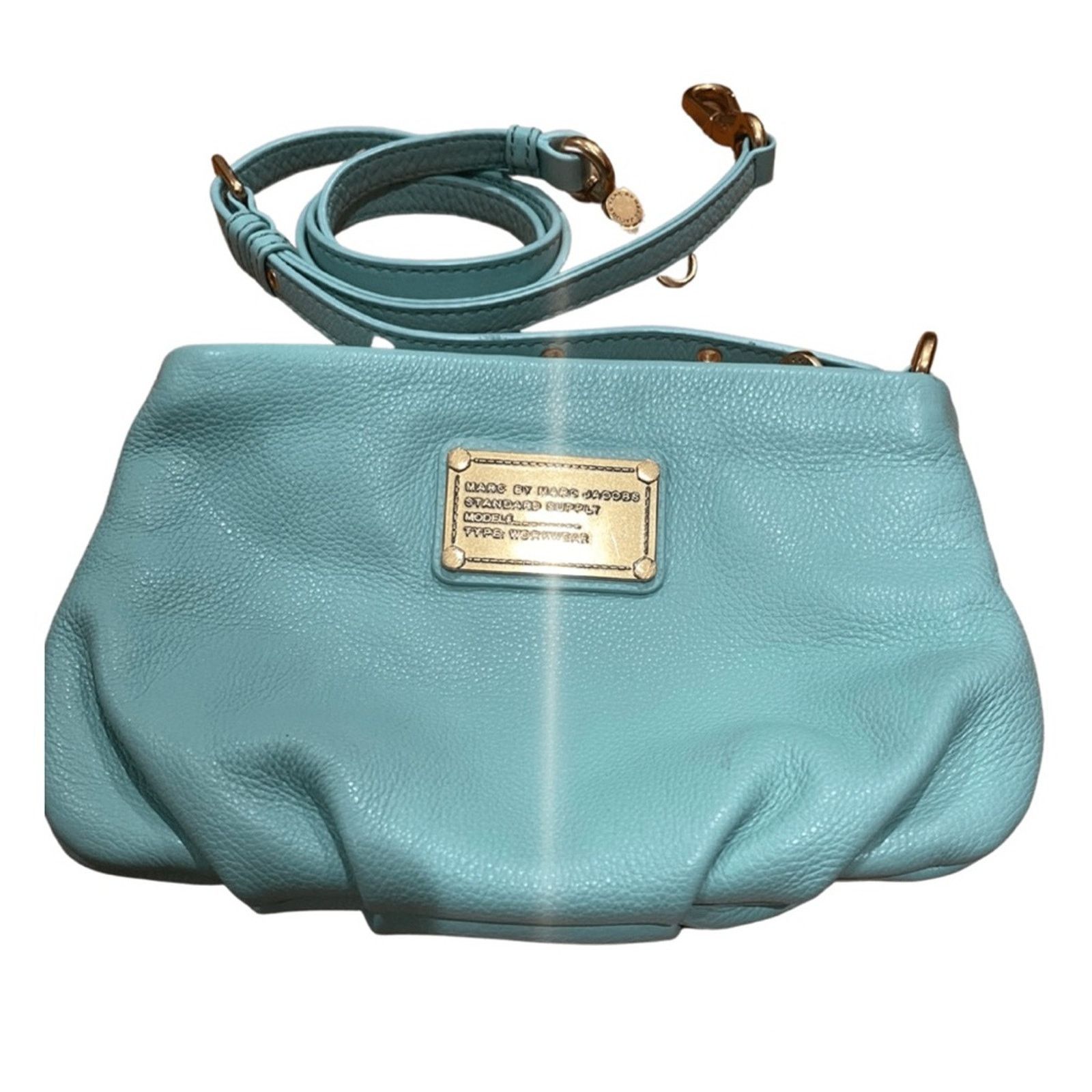 Marc Jacobs MARC JACOBS Mint Leather Classic Q Percy Crossbody Bag Size ONE SIZE - 4 Thumbnail