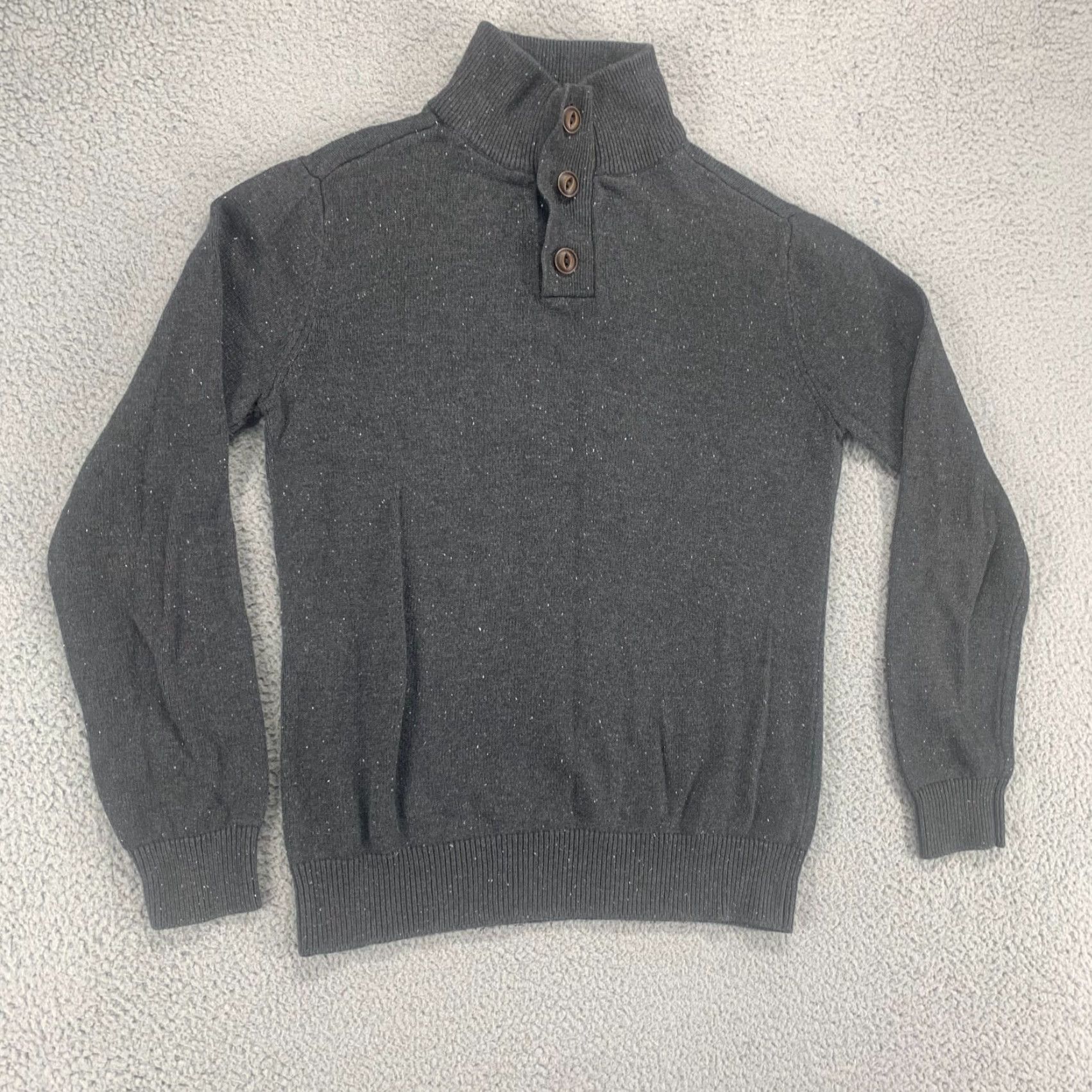 Gap GAP Sweater Womens Small Gray Pullover Long Sleeve Button Casual Outdoor Size S / US 4 / IT 40 - 2 Thumbnail