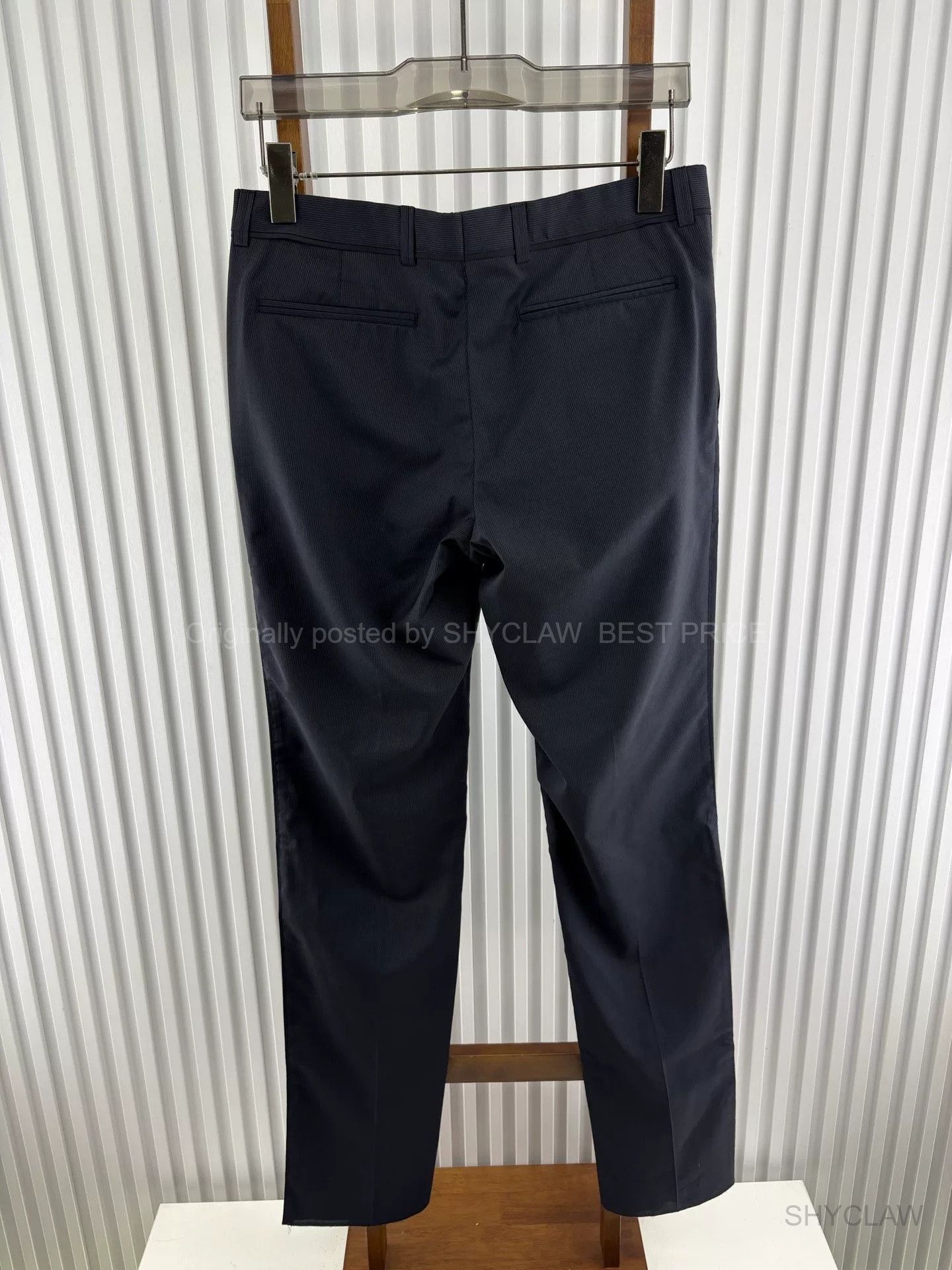 Z Zegna Z Zegna 100% Wool Dress Trousers BFAJDEF441 Size US 34 / EU 50 - 2 Thumbnail