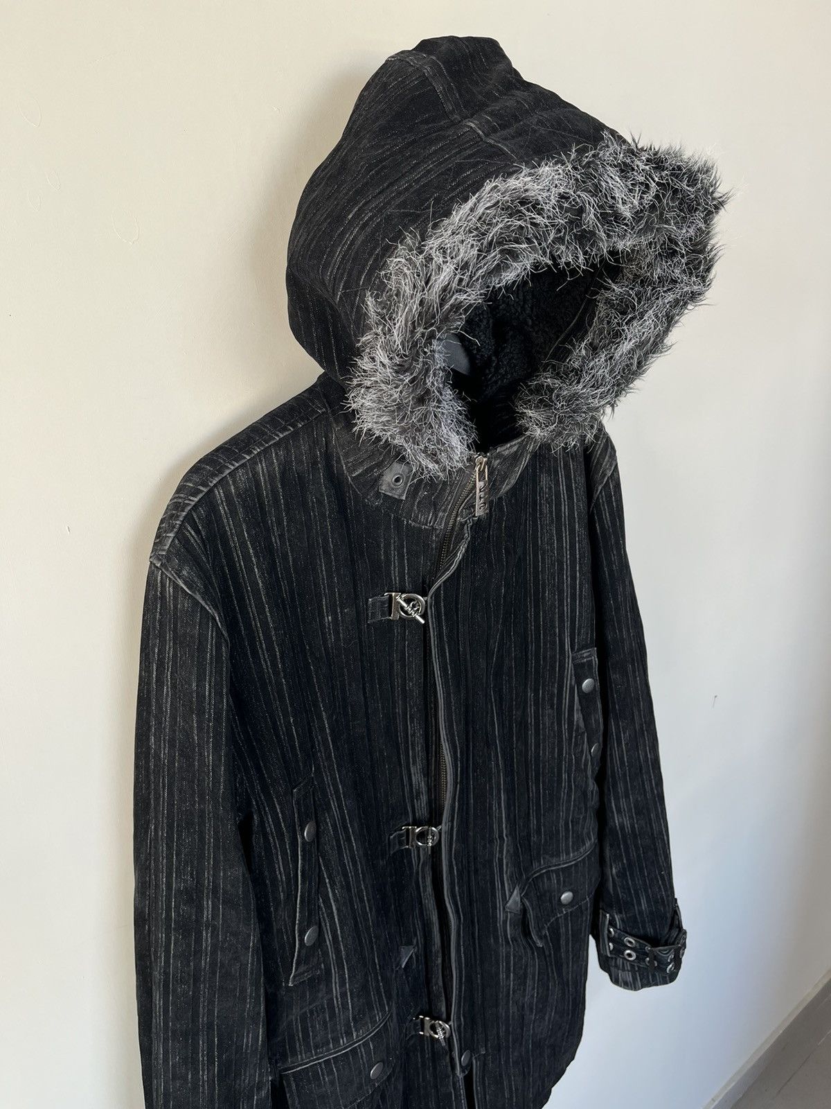 14th Addiction JAPANESE IN THE ATTIC FUR GOTHIC JACKET SEDITIONARIES PUNK Size US L / EU 52-54 / 3 - 4 Thumbnail