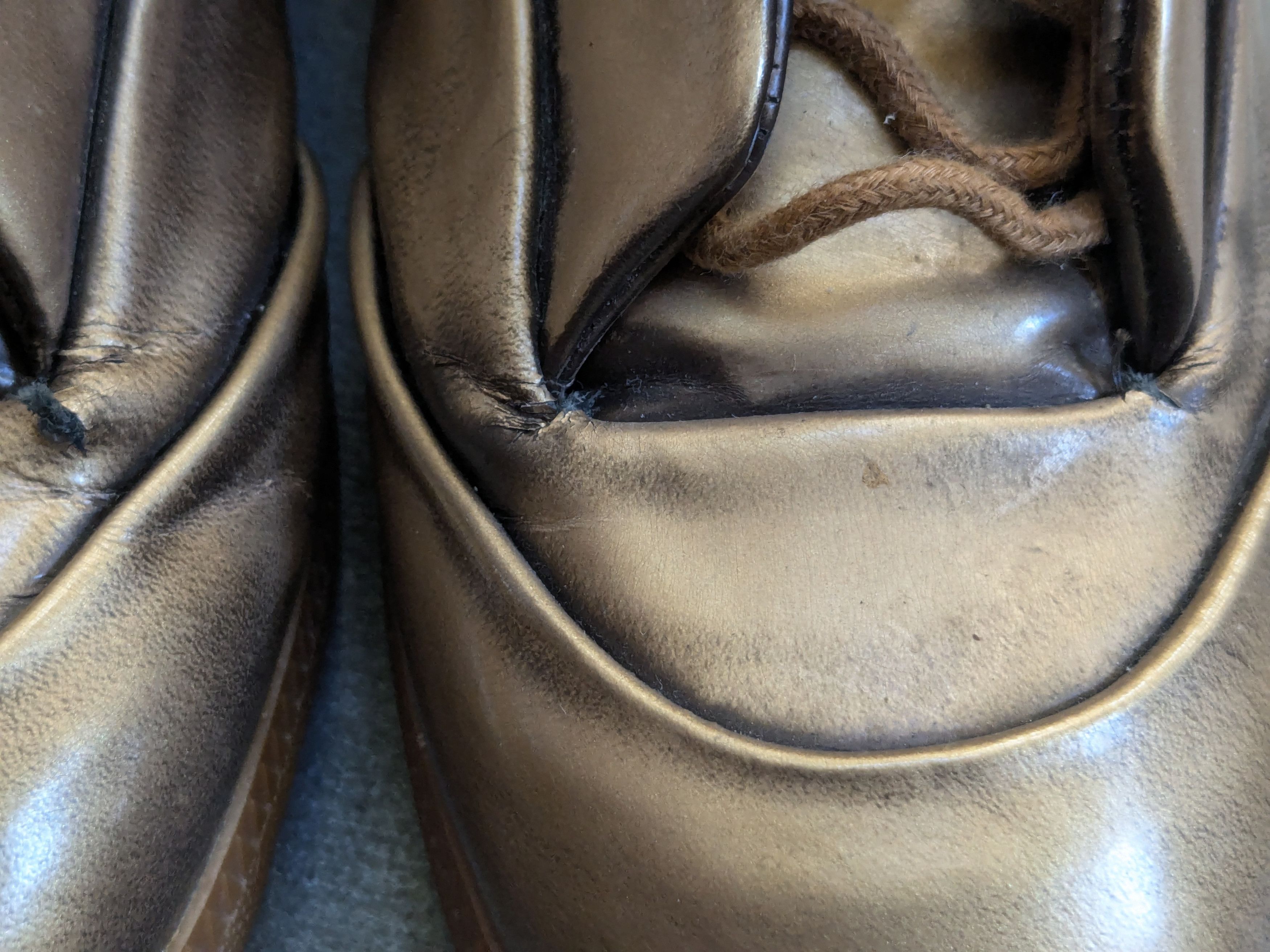 Maison Margiela Maison Margiela Future Gold 10 43 High Tops Leather Gum Size US 10 / EU 43 - 3 Thumbnail