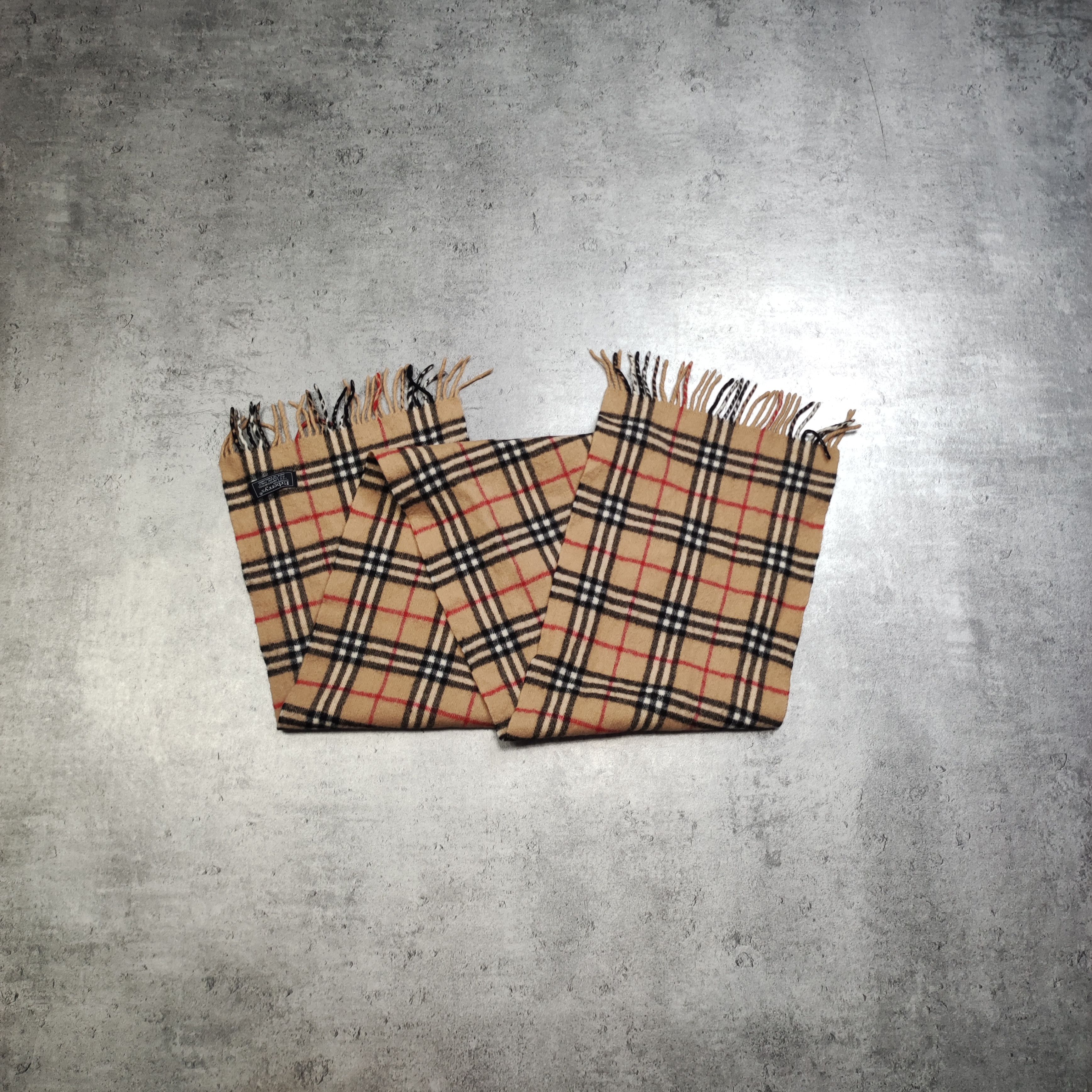 RARE Vintage Burberrys London Checkered Nova Scarve