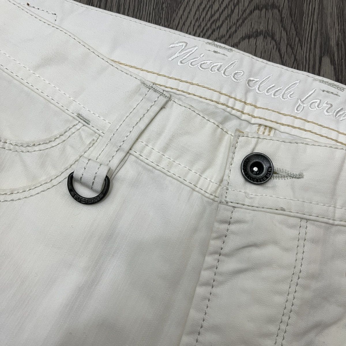 Japanese Brand 🇯🇵 Nicole Club For Man - Flared White Pant Ifsix Lgbstyle Size US 30 / EU 46 - 14 Thumbnail