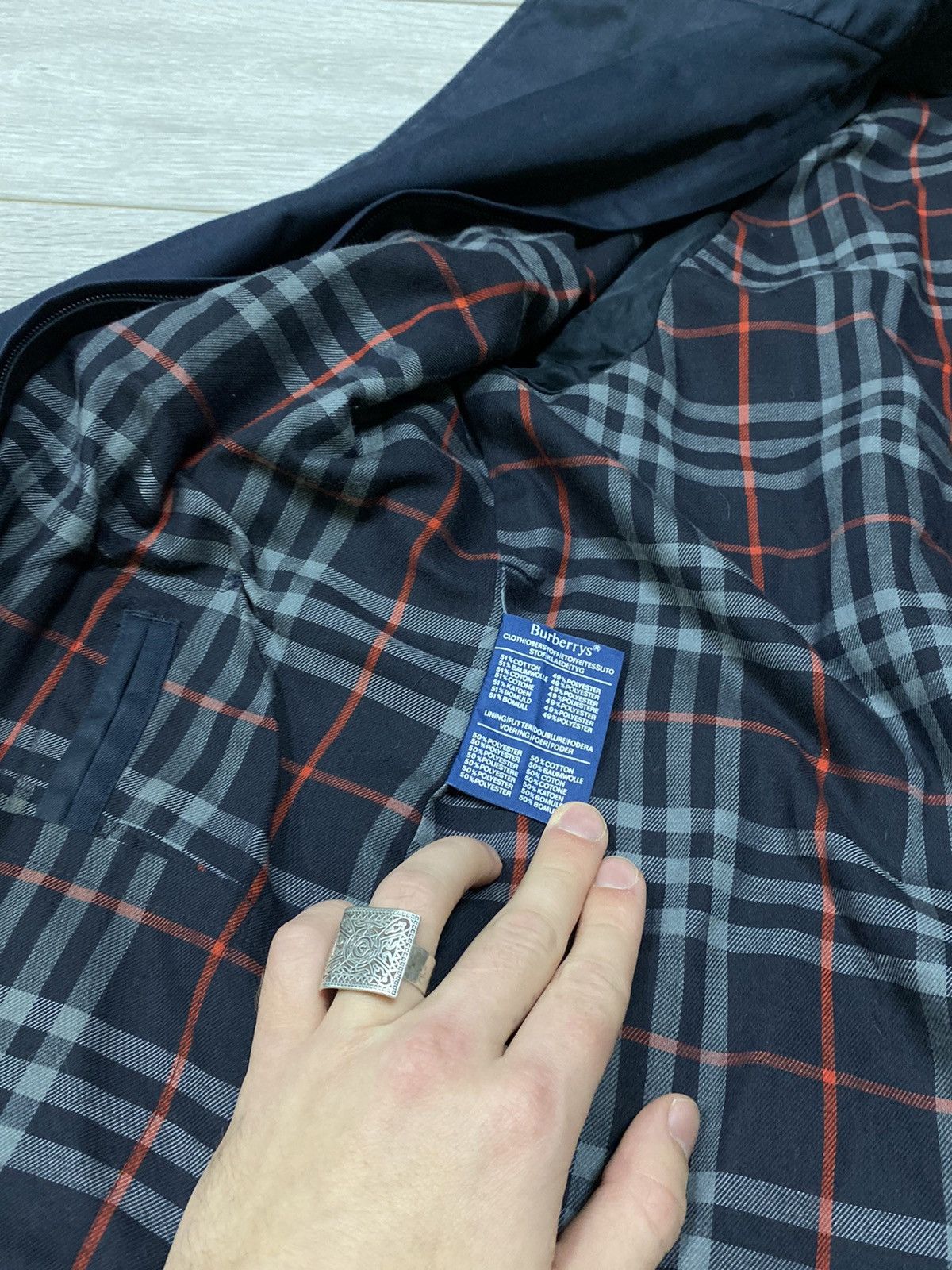 Burberry Burberry vintage trench jacket dark nova check blue Size US M / EU 48-50 / 2 - 6 Thumbnail