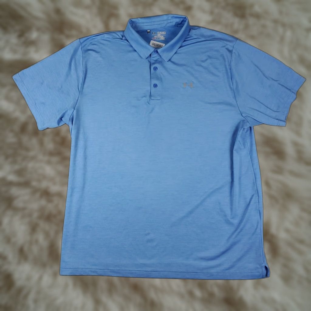 Under Armour Under Armour Polo Shirt Mens 3XL Blue Golf Casual Short Sleeve Shirt Size US XXL / EU 58 / 5 - 1 Thumbnail